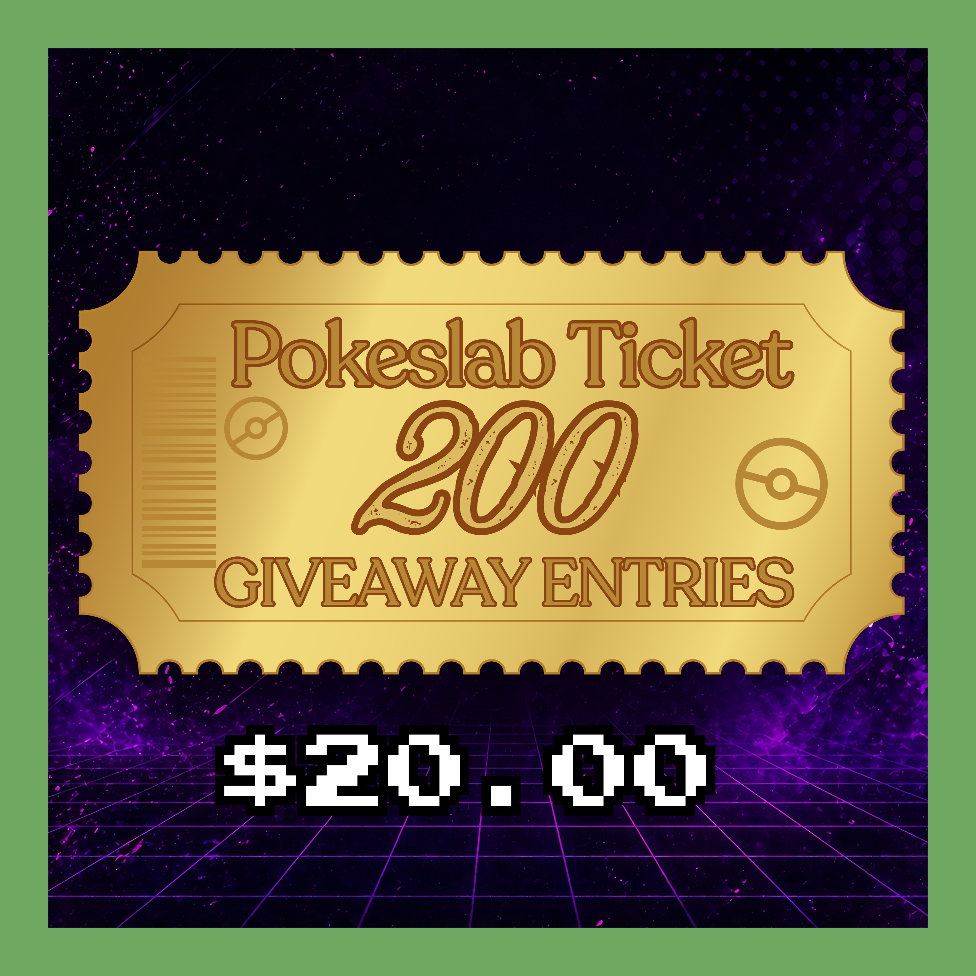 Pokeslab x200 Giveaway Entries