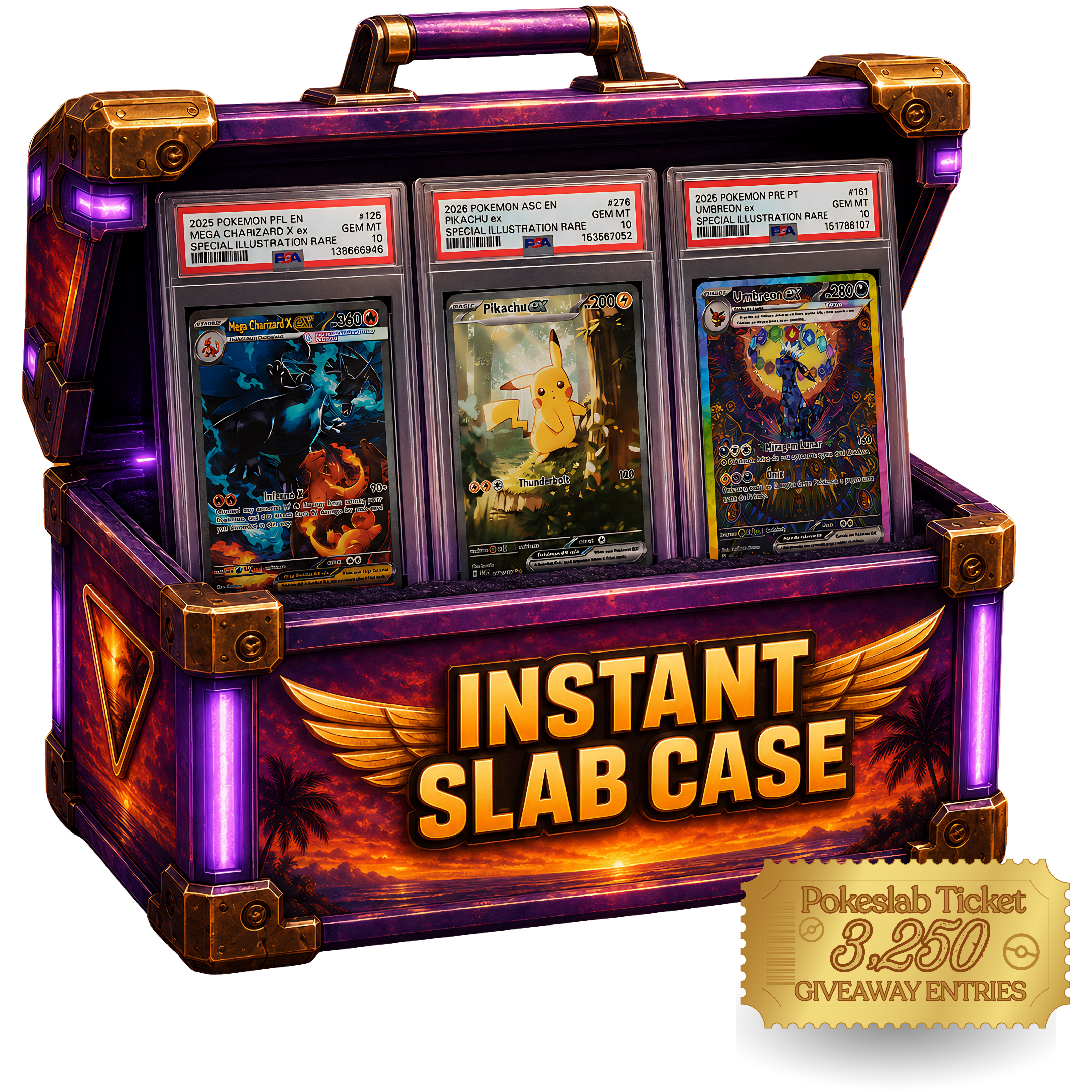 INSTANT SLAB CASE + 3,250 Giveaway Entries!