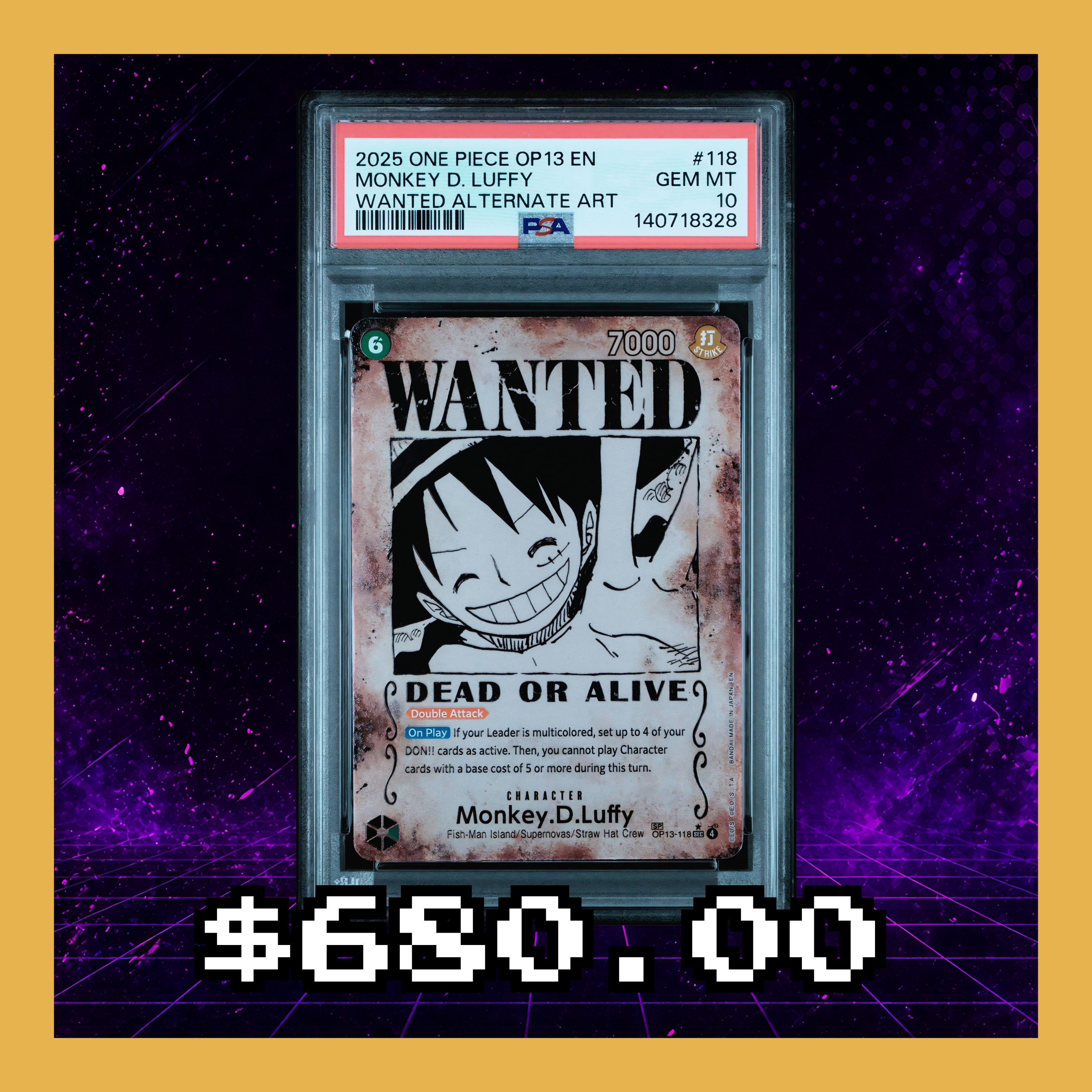 WANTED! MONKEY D. LUFFY